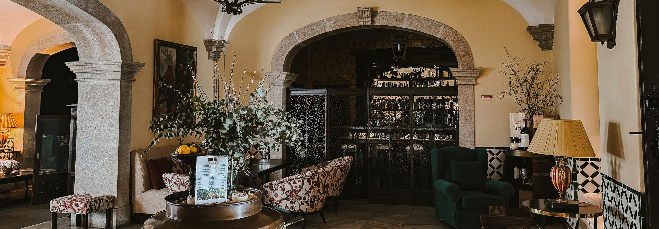 Il bar della pousada nel Mosteiro dos Loios di Évora